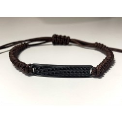 Bracciale piastra filigrana Nero 