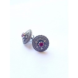 Orecchini Bottone 3 Lobo Brunito 16 mm