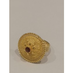 Anello Bottone  Giallo