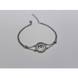 Bracciale Madonna tonda argento 925 