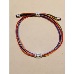 Bracciale  multicolor argento   "  Amistade "