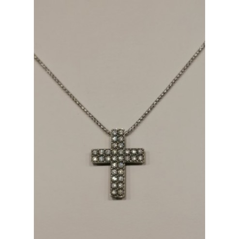 Collana Croce Zirconi  Piccola Brunita