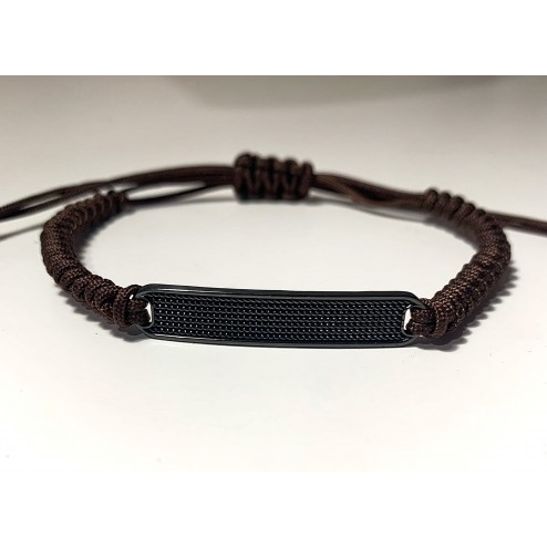 Bracciale piastra filigrana Nero 