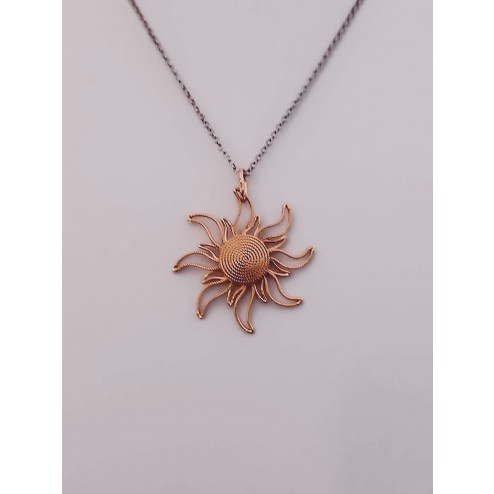 Collana Sole 2 Corbula Rosa