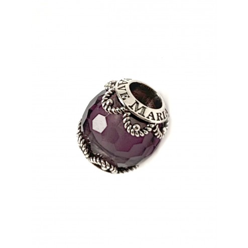 Bead pietra sfaccettata Viola