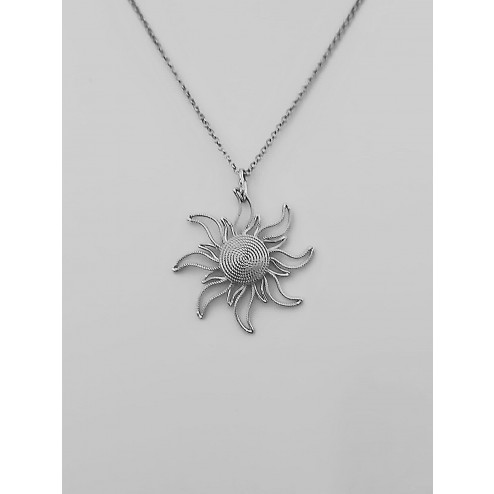 Collana Sole 2 Corbula Bianco