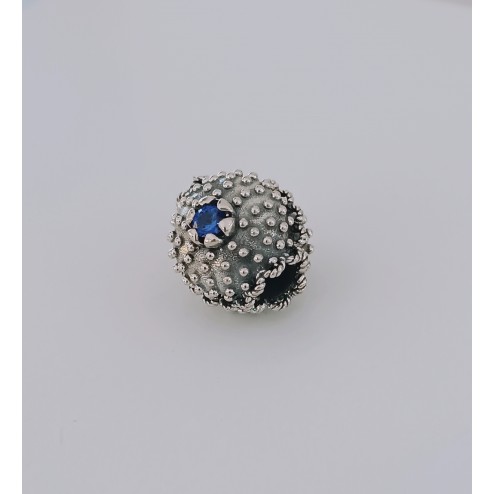 Bead Copuletta Riccio pietra blu