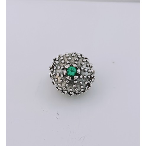Bead Copuletta Riccio pietra verde