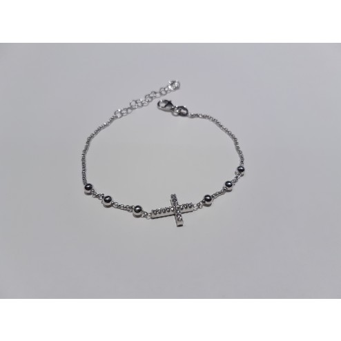Bracciale argento 925 Croce