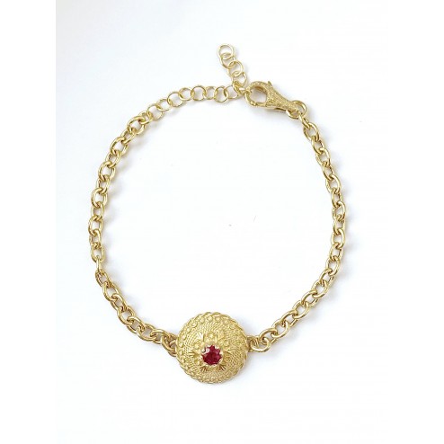 Bracciale Bottone giallo