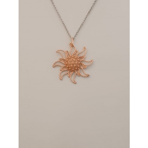 Collana Sole 2 Nuorese Rosa