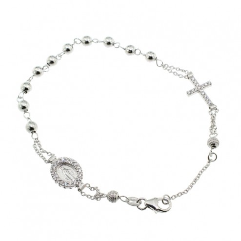 Bracciale Rosario Grande bianco