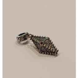Bead pendente Lanthioni pietre rosse