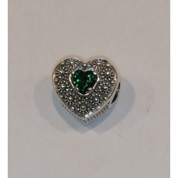 Bead Cuore Nuorese Verde