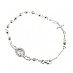 Bracciale Rosario Grande bianco