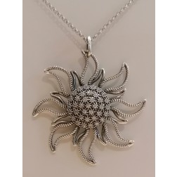 Collana Sole 1 Zirconi brunito